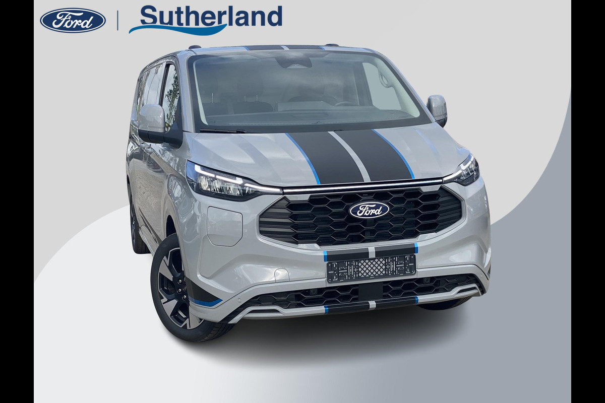 Ford Transit Custom 320 2.5 PHEV L2H1 Sport Zuid | 233pk | Inklapbare trekhaak | 19 inch lichtmetalen Sport velgen (mat zwart) | Verwarmbaar stuurwiel | Navigatie systeem | B&O speakers Ford Transit Custom 320 2.5 PHEV L2H1 Sport Zuid | 233pk | Inklapbare trekhaak | 19 inch lichtmetalen Sport velgen (mat zwart) | Verwarmbaar stuurwiel | Navigatie systeem | B&O speakers