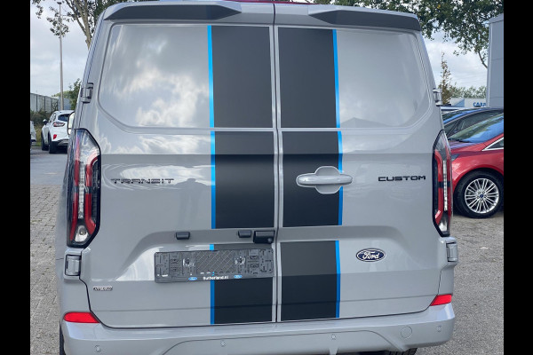 Ford Transit Custom 320 2.5 PHEV L2H1 Sport Zuid | 233pk | Inklapbare trekhaak | 19 inch lichtmetalen Sport velgen (mat zwart) | Verwarmbaar stuurwiel  | Navigatie systeem | B&O speakers