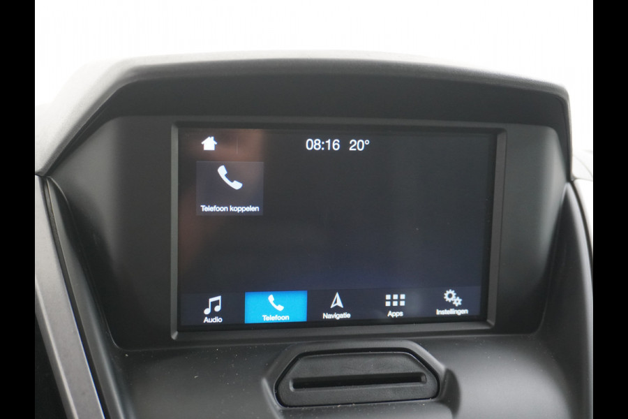 Ford Transit 350 2.0TDCI 170PK Automaat L3H2 3-Persoons Apple Carplay Android Auto Airco Navi Camera Pdc Cruise Control Aut.Verlichting Voorr Schuifdeur Wand-Vloerbekleding Trekhaak Voorbereiding 1e Eigenaar Euro 6 1.900KG Trekgewicht