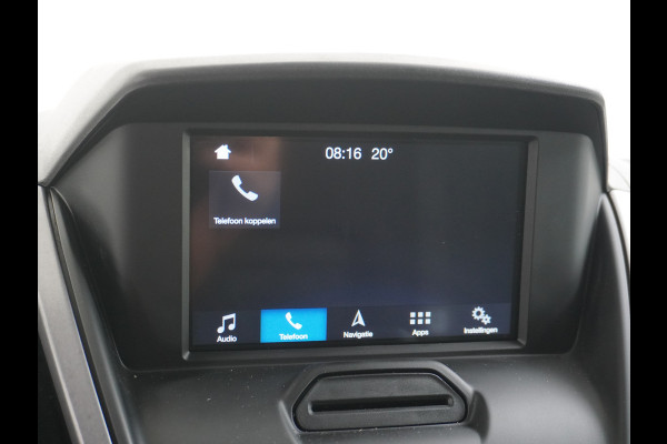 Ford Transit 350 2.0TDCI 170PK Automaat L3H2 3-Persoons Apple Carplay Android Auto Airco Navi Camera Pdc Cruise Control Aut.Verlichting Voorr Schuifdeur Wand-Vloerbekleding Trekhaak Voorbereiding 1e Eigenaar Euro 6 1.900KG Trekgewicht