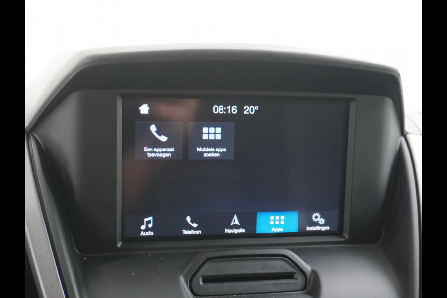 Ford Transit 350 2.0TDCI 170PK Automaat L3H2 3-Persoons Apple Carplay Android Auto Airco Navi Camera Pdc Cruise Control Aut.Verlichting Voorr Schuifdeur Wand-Vloerbekleding Trekhaak Voorbereiding 1e Eigenaar Euro 6 1.900KG Trekgewicht