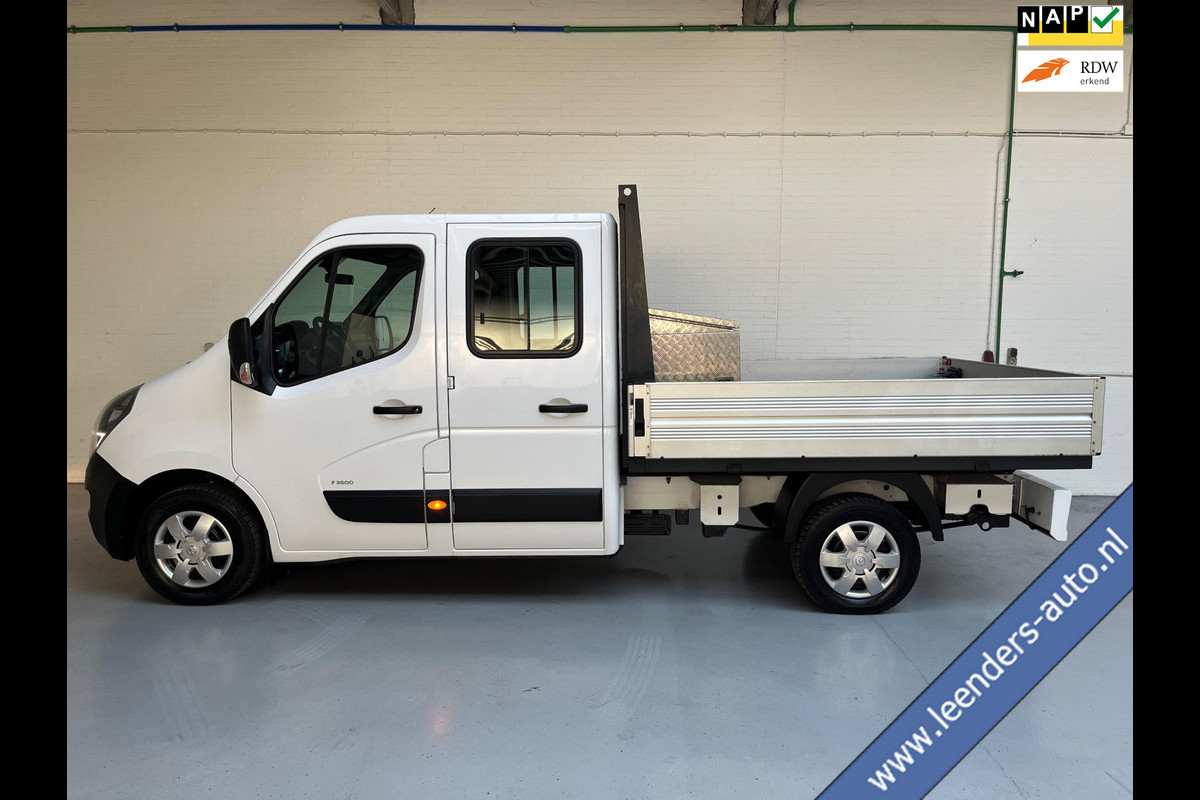 Opel Movano Pick-up 2.3 Turbo 136pk euro6 L2H1 Dubbel Cabine 7persoons, Airco, Navigatie, Trekhaak, Gereedschapkist, RIJKLAARPRIJS