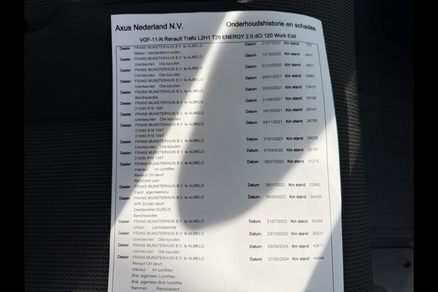 Renault Trafic 2.0 dCi 120PK EURO 6 T29 Cruise control/navigatie systeem