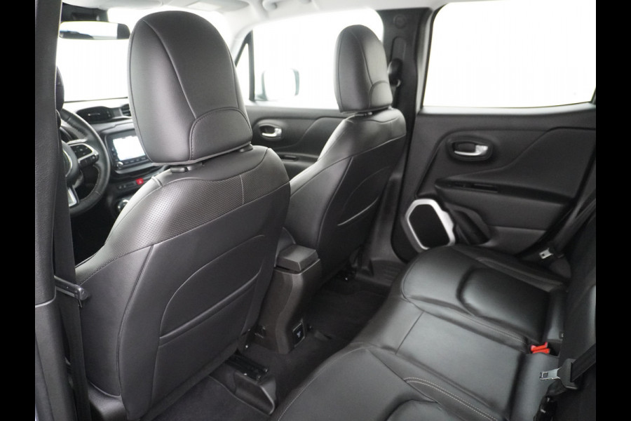Jeep Renegade 1.4T AUT-6 Leer Navi Ecc 17''Lmv Stoel-Stuurverwarming Keyless Cruise Control Bluetooth Pdc Usb Led Mistlampen Lane-departure Isofix Privacy Glas Dakrails MultiAir Latitude Slechts 1361kg licht! / 75 /3mnd belasting