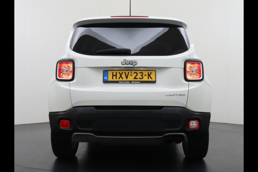 Jeep Renegade 1.4T AUT-6 Leer Navi Ecc 17''Lmv Stoel-Stuurverwarming Keyless Cruise Control Bluetooth Pdc Usb Led Mistlampen Lane-departure Isofix Privacy Glas Dakrails MultiAir Latitude Slechts 1361kg licht! / 75 /3mnd belasting