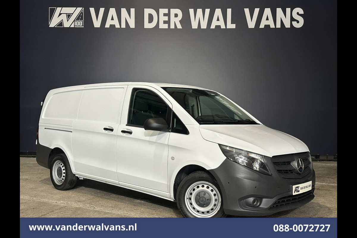 Mercedes-Benz Vito 110 CDI L2H1 Euro6 Airco | Camera | Apple Carplay | Android Auto | Cruisecontrol | Trekhaak Parkeersensoren, Bijrijdersbank