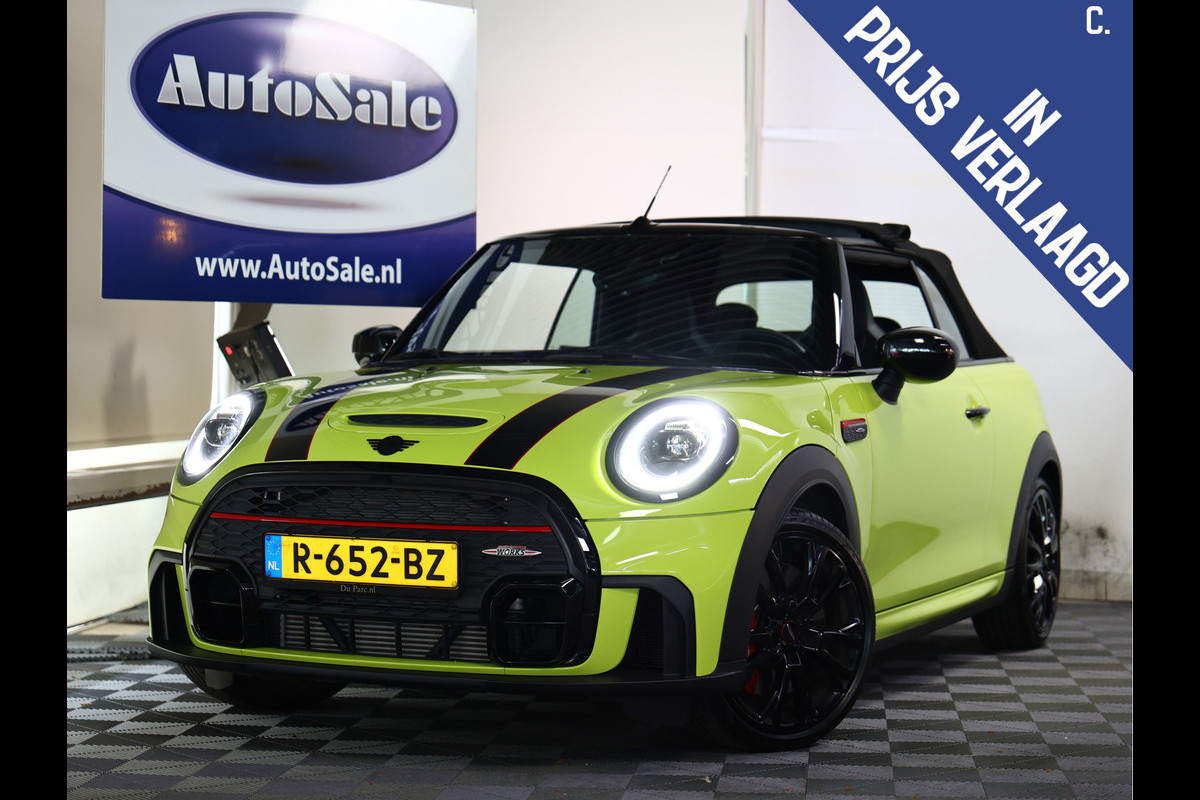 MINI Cabrio 2.0 John Cooper Works JCW Origineel NL Unieke Kleur Lage KM! '22 MINI Cabrio 2.0 John Cooper Works JCW Origineel NL Unieke Kleur Lage KM! '22