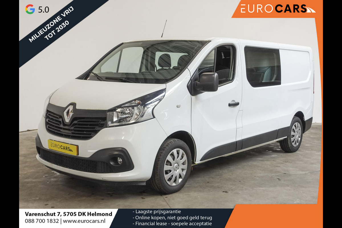 Renault Trafic 1.6 dCi 125 PK L2H1 Dubbele Cabine 6 Persoons Airco Bluetooth Cruise Control Navi PDC Trekhaak 2500 kg
