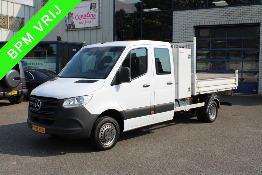Mercedes-Benz Sprinter 514 CDI L3 DC Kipper 3500 KG trekhaak, MBUX met Apple Carplay / Android Auto