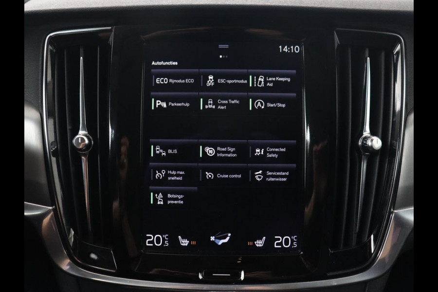Volvo V90 2.0 D3 Momentum | Leder | Stoelverwarming | Carplay | Adaptive cruise | Navigatie | 20'' | Dodehoek detectie | Full LED | Parkeerhulp | Digital Cockpit