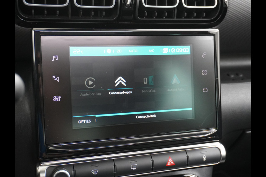 Citroën C3 Aircross T111PK AUT-6 Panodak 360°Camera Apple Carplay Android Navi Ecc Cruise Control Stoelverwarming S&S Shine PDC DAB+ Regen-Lichtsensor Bluetooth Connect Box PureTech Zeer complete Aircross met automaat!