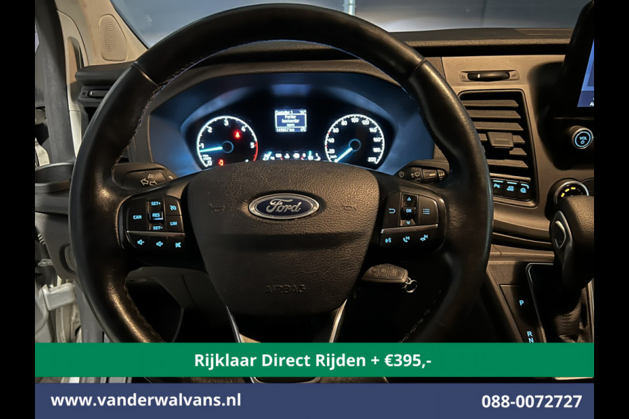 Ford Transit Custom 2.0 TDCI 130pk Automaat L1H1 Euro6 *Rijklaar Direct Rijden* Airco | LED | Apple Carplay | Cruisecontrol | Trekhaak Parkeersensoren, Stoelverwarming, Verwarmde voorruit, Dakdragers