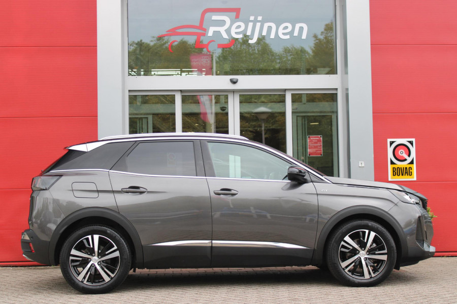 Peugeot 3008 1.2 Hybrid 136 GT | 360° CAMERA | NAVIGATIE | ADAPTIVE CRUISE CONTROL | APPLE CARPLAY/ANDROID AUTO | CLIMATE CONTROL | 18" LICHTMETALEN VELGEN | DODEHOEK DETECTIE | KEYLESS ENTRY/START | FULL LED KOPLAMPEN | PARKEERSENSOREN VOOR EN ACHTER | DAB+ RADIO | LANE ASSIST |
