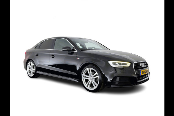 Audi A3 Limousine 35 TFSI CoD Advance Sport S-Line-Sportpack (INCL-BTW) Aut.*DIGI-COCKPIT | LEATHER-FABRIC | FULL-LED | HEATED-SPORTSEATS | AUDI-SOUND | DAB+ | NAVI-FULLMAP | ECC | PRIVACY-GLASS | PDC | CRUISE | 18''ALU*