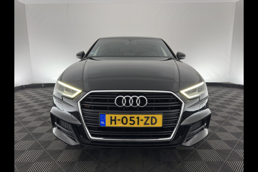 Audi A3 Limousine 35 TFSI CoD Advance Sport S-Line-Sportpack (INCL-BTW) Aut.*DIGI-COCKPIT | LEATHER-FABRIC | FULL-LED | HEATED-SPORTSEATS | AUDI-SOUND | DAB+ | NAVI-FULLMAP | ECC | PRIVACY-GLASS | PDC | CRUISE | 18''ALU*