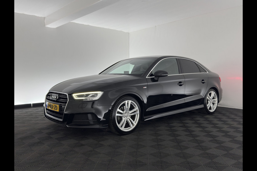 Audi A3 Limousine 35 TFSI CoD Advance Sport S-Line-Sportpack (INCL-BTW) Aut.*DIGI-COCKPIT | LEATHER-FABRIC | FULL-LED | HEATED-SPORTSEATS | AUDI-SOUND | DAB+ | NAVI-FULLMAP | ECC | PRIVACY-GLASS | PDC | CRUISE | 18''ALU*