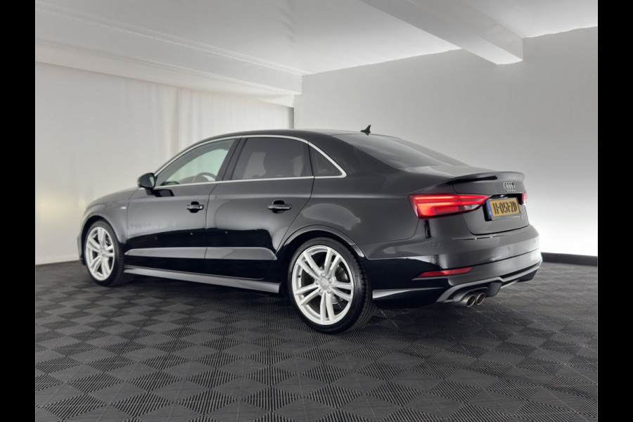 Audi A3 Limousine 35 TFSI CoD Advance Sport S-Line-Sportpack (INCL-BTW) Aut.*DIGI-COCKPIT | LEATHER-FABRIC | FULL-LED | HEATED-SPORTSEATS | AUDI-SOUND | DAB+ | NAVI-FULLMAP | ECC | PRIVACY-GLASS | PDC | CRUISE | 18''ALU*