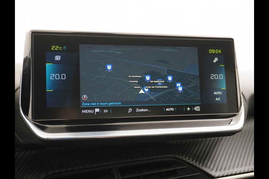Peugeot e-208 EV Active 50kWh Automaat Apple Carplay Android Auto Navi Ecc 360°Camera Cruise Control Stoelverwarming Pdc DAB+ Keyless Privacy Glas Led Isofix Regen-Lichtsensor Rijstrooksensor Verkeersbord detectie