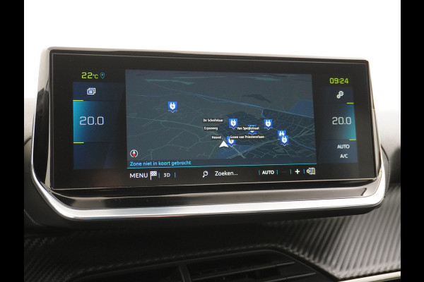 Peugeot e-208 EV Active 50kWh Automaat Apple Carplay Android Auto Navi Ecc 360°Camera Cruise Control Stoelverwarming Pdc DAB+ Keyless Privacy Glas Led Isofix Regen-Lichtsensor Rijstrooksensor Verkeersbord detectie