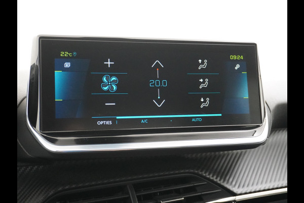 Peugeot e-208 EV Active 50kWh Automaat Apple Carplay Android Auto Navi Ecc 360°Camera Cruise Control Stoelverwarming Pdc DAB+ Keyless Privacy Glas Led Isofix Regen-Lichtsensor Rijstrooksensor Verkeersbord detectie