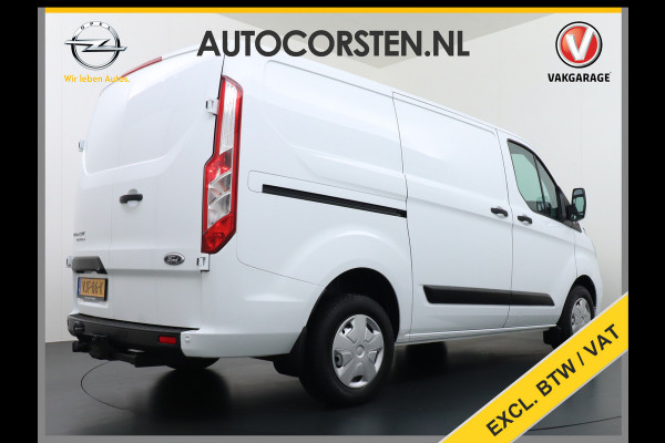 Ford Transit Custom 280 2.0TDCI 130PK L1H1 3-Persoons Apple Carplay Android Auto Airco Trekhaak Camera Cruise Control Pdc Voorruitverwarming Trend Regen-Lichtsensor Betonplex Vloer Wandbetimmering Schuifdeur Euro 6 385NM Koppel Zeer Compleet!
