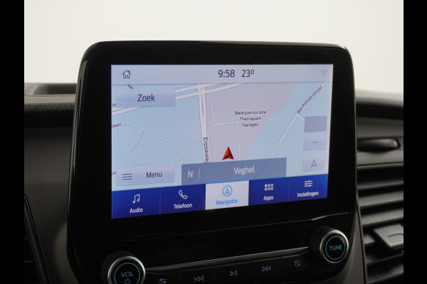 Ford Transit Custom 280 2.0TDCI 130PK L1H1 3-Persoons Apple Carplay Android Auto Airco Trekhaak Camera Cruise Control Pdc Voorruitverwarming Trend Regen-Lichtsensor Betonplex Vloer Wandbetimmering Schuifdeur Euro 6 385NM Koppel Zeer Compleet!