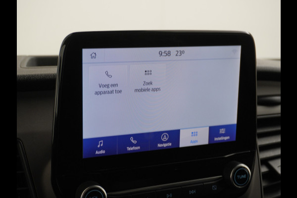 Ford Transit Custom 280 2.0TDCI 130PK L1H1 3-Persoons Apple Carplay Android Auto Airco Trekhaak Camera Cruise Control Pdc Voorruitverwarming Trend Regen-Lichtsensor Betonplex Vloer Wandbetimmering Schuifdeur Euro 6 385NM Koppel Zeer Compleet!