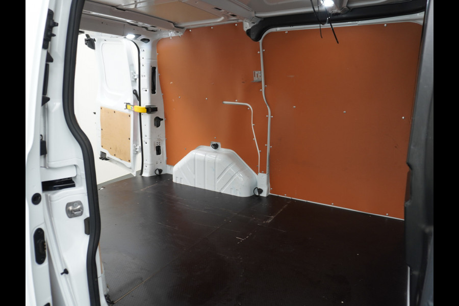Ford Transit Custom 280 2.0TDCI 130PK L1H1 3-Persoons Apple Carplay Android Auto Airco Trekhaak Camera Cruise Control Pdc Voorruitverwarming Trend Regen-Lichtsensor Betonplex Vloer Wandbetimmering Schuifdeur Euro 6 385NM Koppel Zeer Compleet!