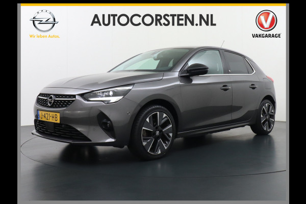 Opel CORSA-E Elegance 50kWh Apple Carplay Android Auto Navi Ecc 360°Camera Cruise Control Stuur+Stoelverwarming Pdc DAB Draadloze GSM Lader Keyless IntelliLux LED Matrix Premium Pakket Winter Pakket 1e Eigenaar Dealeronderhouden Zeer Compleet