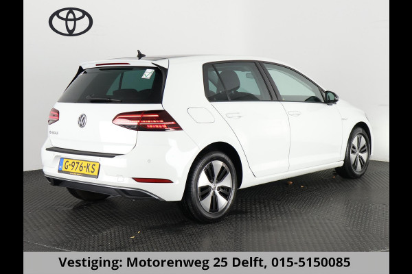 Volkswagen e-Golf FULL ELECTRIC.136 PK.WARMTEPOMP. ACCUTEST 90 %!! 1e EIG.100% ONDERHOUDEN!!! DIGITAAL DASHBOARD. ALS NIEUW TOT 2 JAAR GARANTIE *
