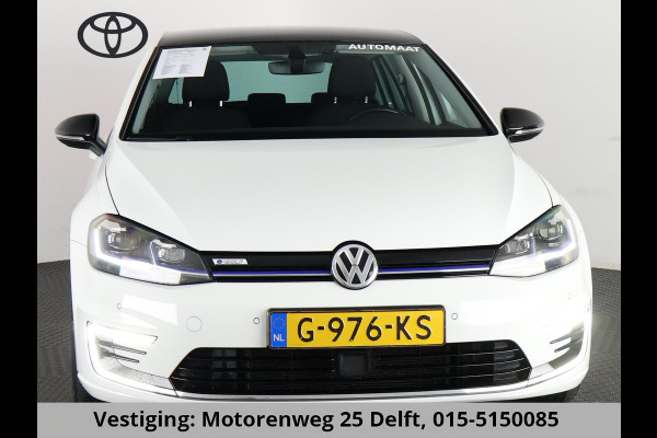Volkswagen e-Golf FULL ELECTRIC.136 PK.WARMTEPOMP. ACCUTEST 90 %!! 1e EIG.100% ONDERHOUDEN!!! DIGITAAL DASHBOARD. ALS NIEUW TOT 2 JAAR GARANTIE *