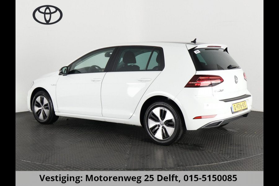 Volkswagen e-Golf FULL ELECTRIC.136 PK.WARMTEPOMP. ACCUTEST 90 %!! 1e EIG.100% ONDERHOUDEN!!! DIGITAAL DASHBOARD. ALS NIEUW TOT 2 JAAR GARANTIE *