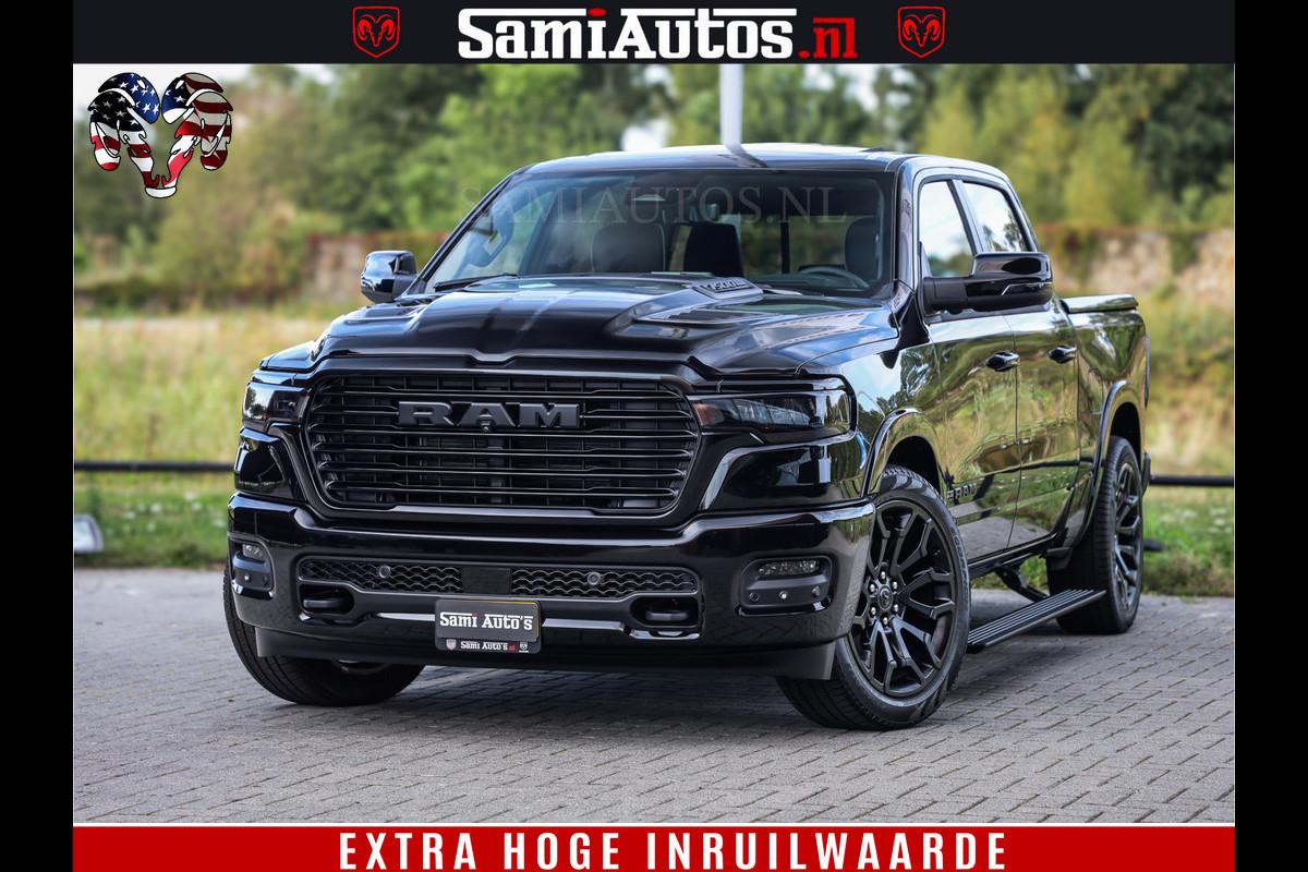Dodge Ram 1500 Night Premium | Full Option | De Meest Luxe Pick-Up in zijn Klasse | Comfortabele Dubbele Cabine met Royale 5 Zitplaatsen | BPM vrij | Nu Leverbaar uit Voorraad | Voorraad Nr 2283 - 3326 Dodge Ram 1500 Night Premium | Full Option | De Meest Luxe Pick-Up in zijn Klasse | Comfortabele Dubbele Cabine met Royale 5 Zitplaatsen | BPM vrij | Nu Leverbaar uit Voorraad | Voorraad Nr 2283 - 3326