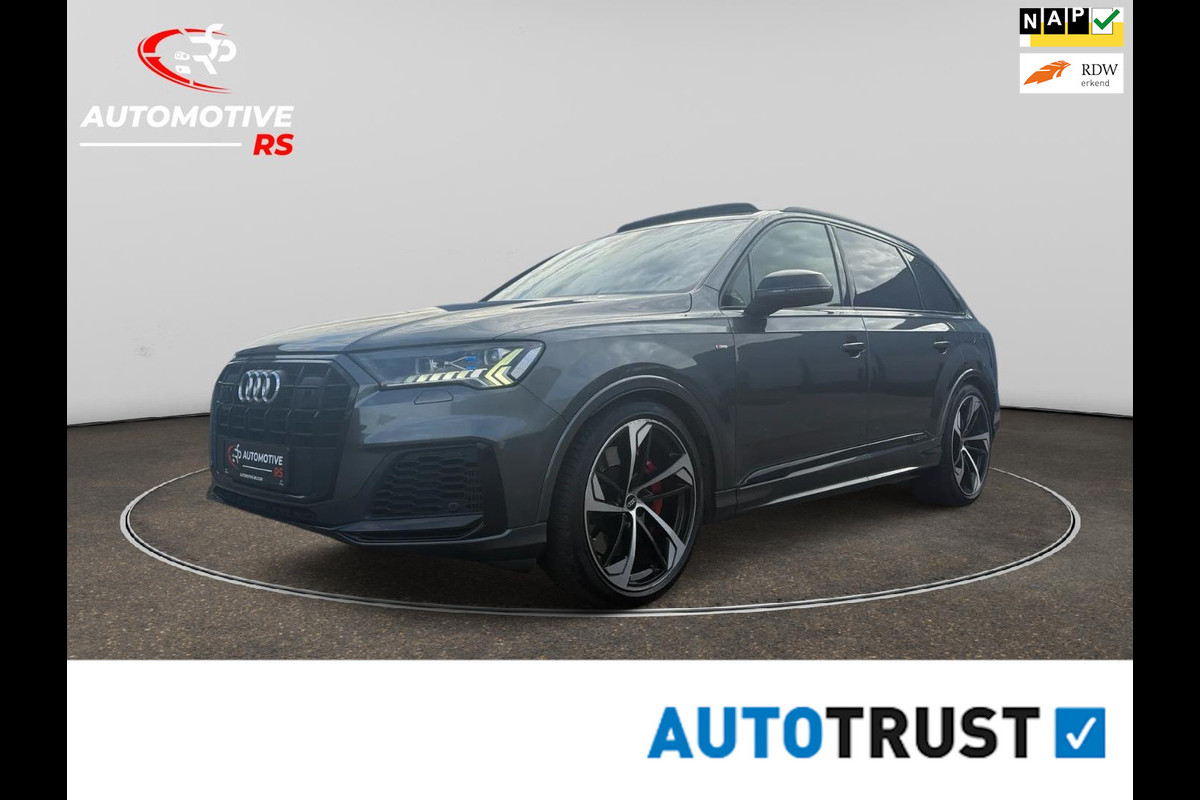 Audi Q7 Compet 60 TFSI e PHEV 462PK Quattro BTW Auto | 3x S Line |B&O| Panoramadak | Leder Stoelen | Trekhaak | Full Option