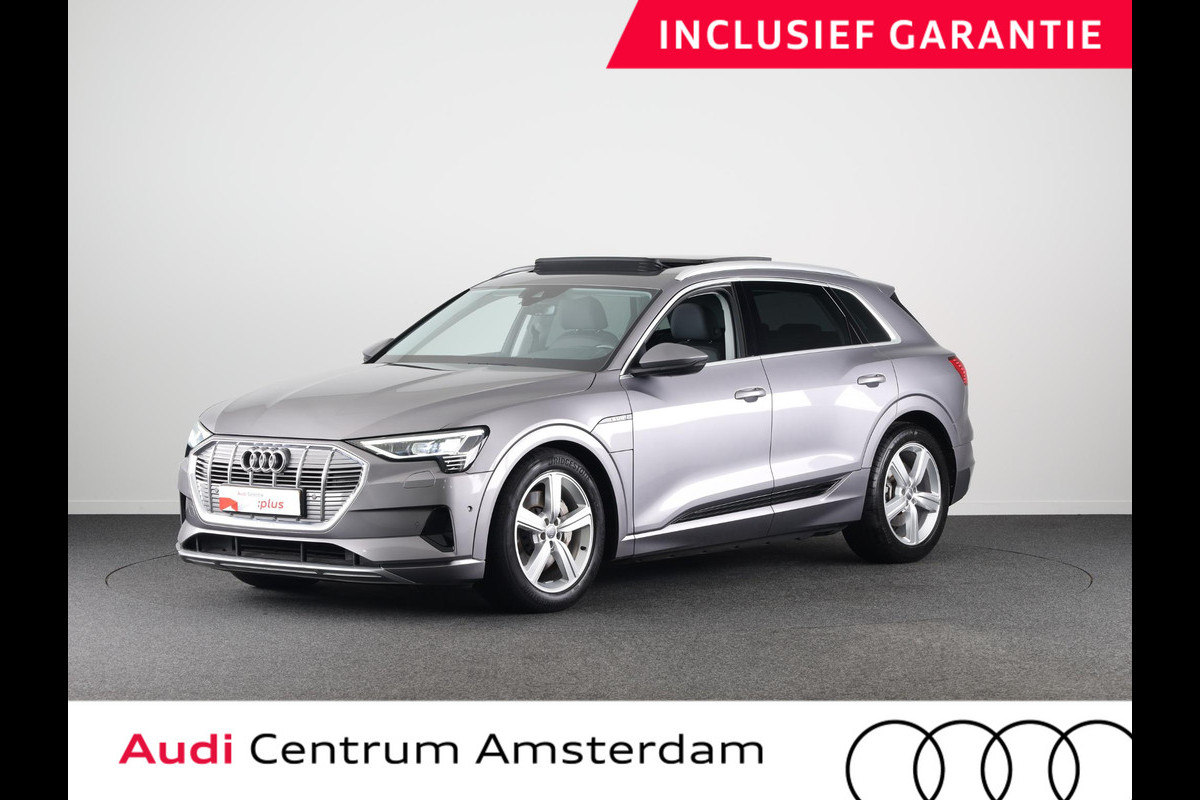 Audi e-tron e-tron 50 quattro Launch edition plus 71 kWh 313pk | SoH 90% | Panoramadak | Lederen bekleding | Adaptieve cruise controle | Elektrisch verstelbare voorstoelen | Memory