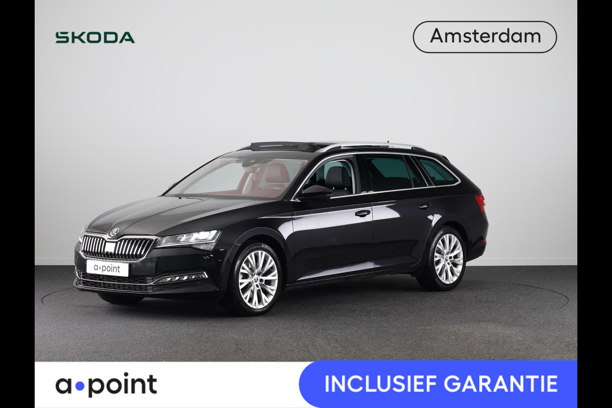 Škoda Superb Combi 1.5 TSI ACT Sportline Business 150 pk Automaat (DSG) | Private lease vanaf 699,-- | Verlengde garantie | Navigatie | Panoramadak | Elektr. trekhaak | Parkeersensoren | Achteruitrijcamera | Škoda Superb Combi 1.5 TSI ACT Sportline Business 150 pk Automaat (DSG) | Private lease vanaf 699,-- | Verlengde garantie | Navigatie | Panoramadak | Elektr. trekhaak | Parkeersensoren | Achteruitrijcamera |