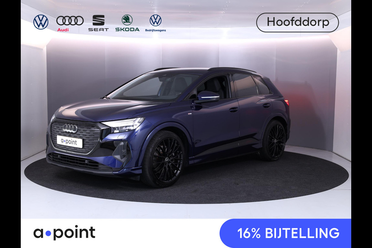 Audi Q4 e-tron 40 S edition 77 kWh 20'LM-velgen|Camera| stoelen verwarmd|  Int.voorverwarming|