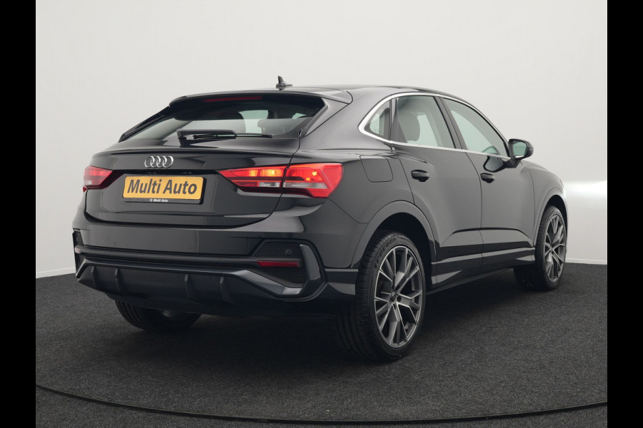 Audi Q3 Sportback 45 TFSI e S Line Plug In Hybrid 245pk Dealer O.H PHEV | Adaptive Cruise | Alcantara Sportstoelen Verwarmd | Bluetooth | Lane Assist | Blis | Sfeerverlichting | Navigatie | Virtual | DAB | 20"LM |