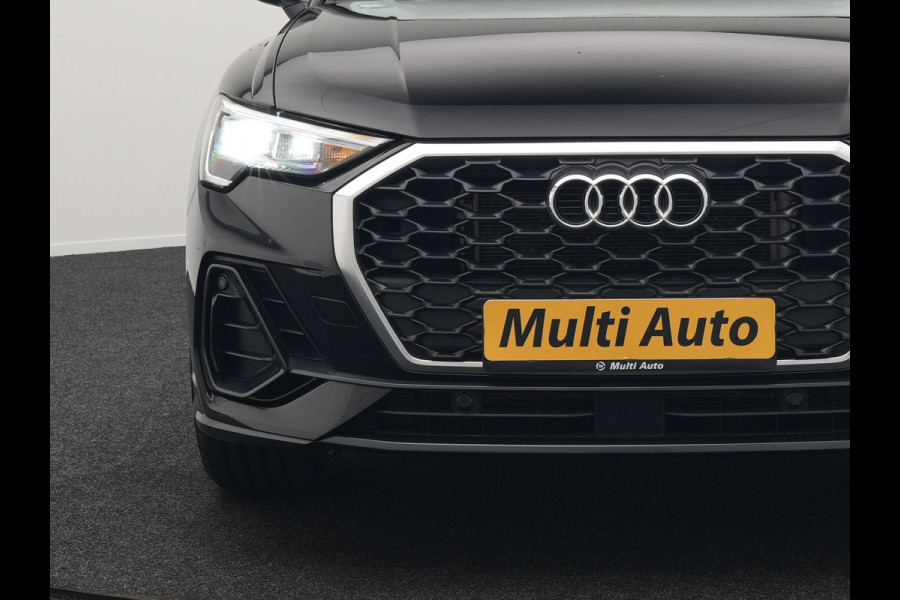 Audi Q3 Sportback 45 TFSI e S Line Plug In Hybrid 245pk Dealer O.H PHEV | Adaptive Cruise | Alcantara Sportstoelen Verwarmd | Bluetooth | Lane Assist | Blis | Sfeerverlichting | Navigatie | Virtual | DAB | 20"LM |