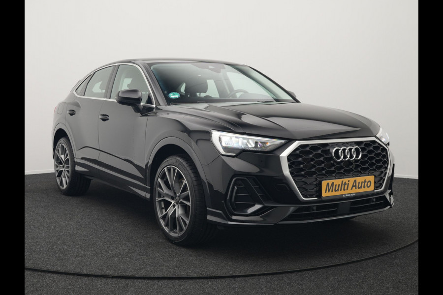 Audi Q3 Sportback 45 TFSI e S Line Plug In Hybrid 245pk Dealer O.H PHEV | Adaptive Cruise | Alcantara Sportstoelen Verwarmd | Bluetooth | Lane Assist | Blis | Sfeerverlichting | Navigatie | Virtual | DAB | 20"LM |