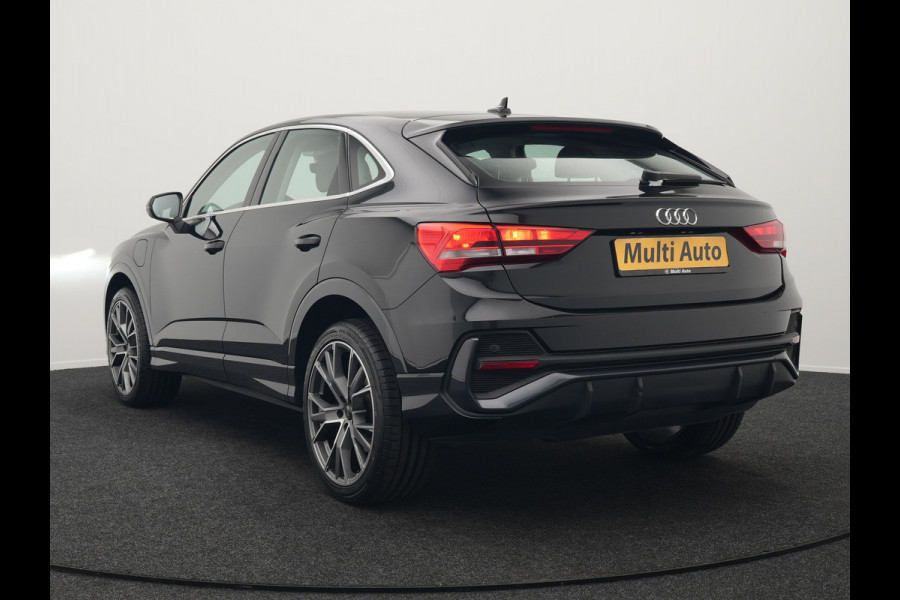 Audi Q3 Sportback 45 TFSI e S Line Plug In Hybrid 245pk Dealer O.H PHEV | Adaptive Cruise | Alcantara Sportstoelen Verwarmd | Bluetooth | Lane Assist | Blis | Sfeerverlichting | Navigatie | Virtual | DAB | 20"LM |