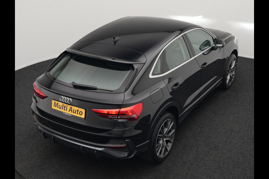 Audi Q3 Sportback 45 TFSI e S Line Plug In Hybrid 245pk Dealer O.H PHEV | Adaptive Cruise | Alcantara Sportstoelen Verwarmd | Bluetooth | Lane Assist | Blis | Sfeerverlichting | Navigatie | Virtual | DAB | 20"LM |