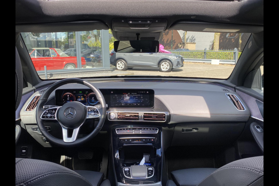 Mercedes-Benz EQC 400 4MATIC Business Solution AMG 80 kWh VAN: 42.900,- VOOR: 40.877,- UW HERFSTVOORDEEL: 2.023,- Adaptieve Cruise Control | 360 Camera | Stoelverkoeling + Verwarming | Trekhaak | Elektrische Stoelen met Geheugen | Unieke Km-stand | Schuifdak | Rijklaar Geleverd met 12 Maanden BOVAG Garantie!