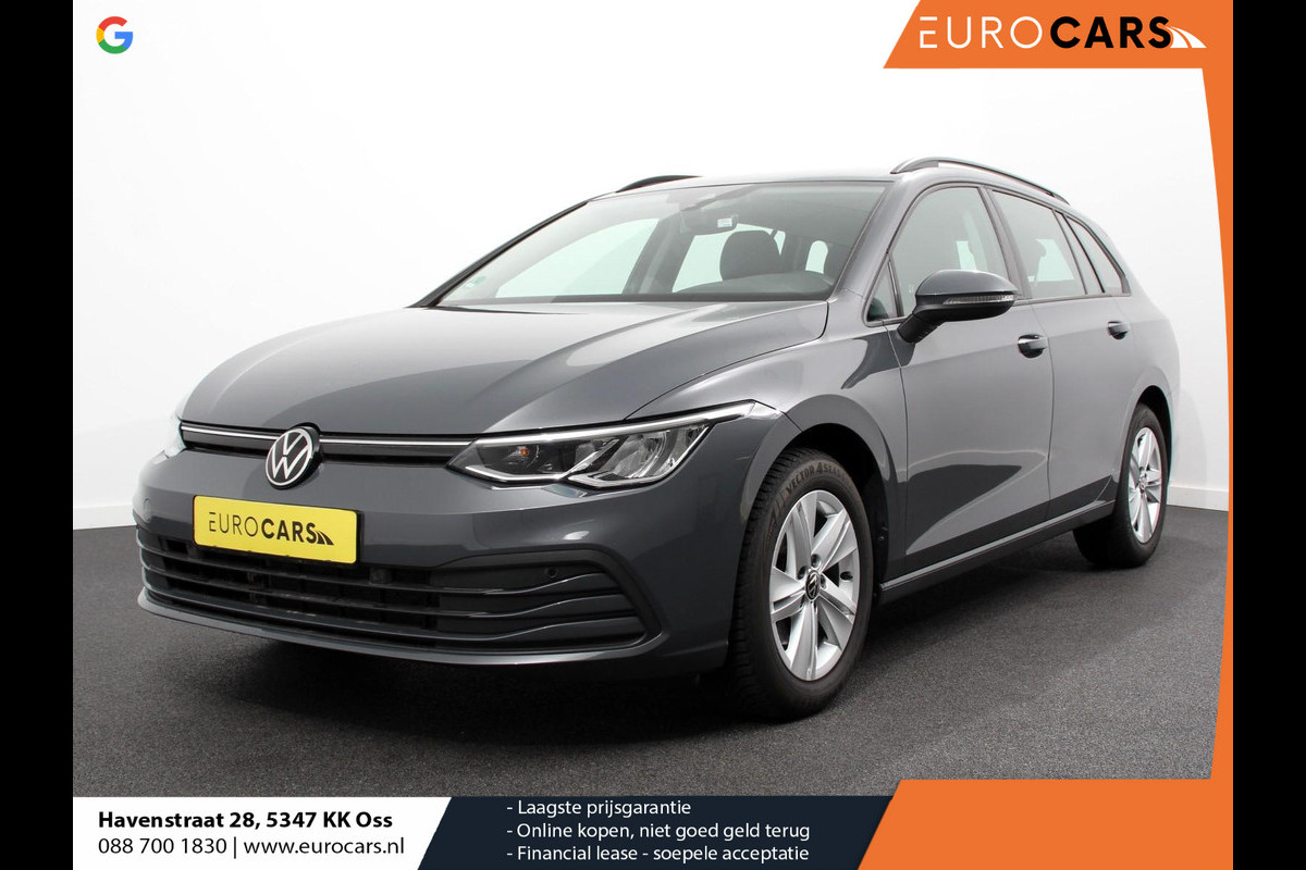 Volkswagen GOLF Variant 1.5 eTSI 130pk DSG Life Navigatie Apple Carplay/Android Auto Inklapbare trekhaak Parkeersensoren Adaptive Cruise Control Stoel- en stuurverwarming Climate Control Lichtmetalen Velgen