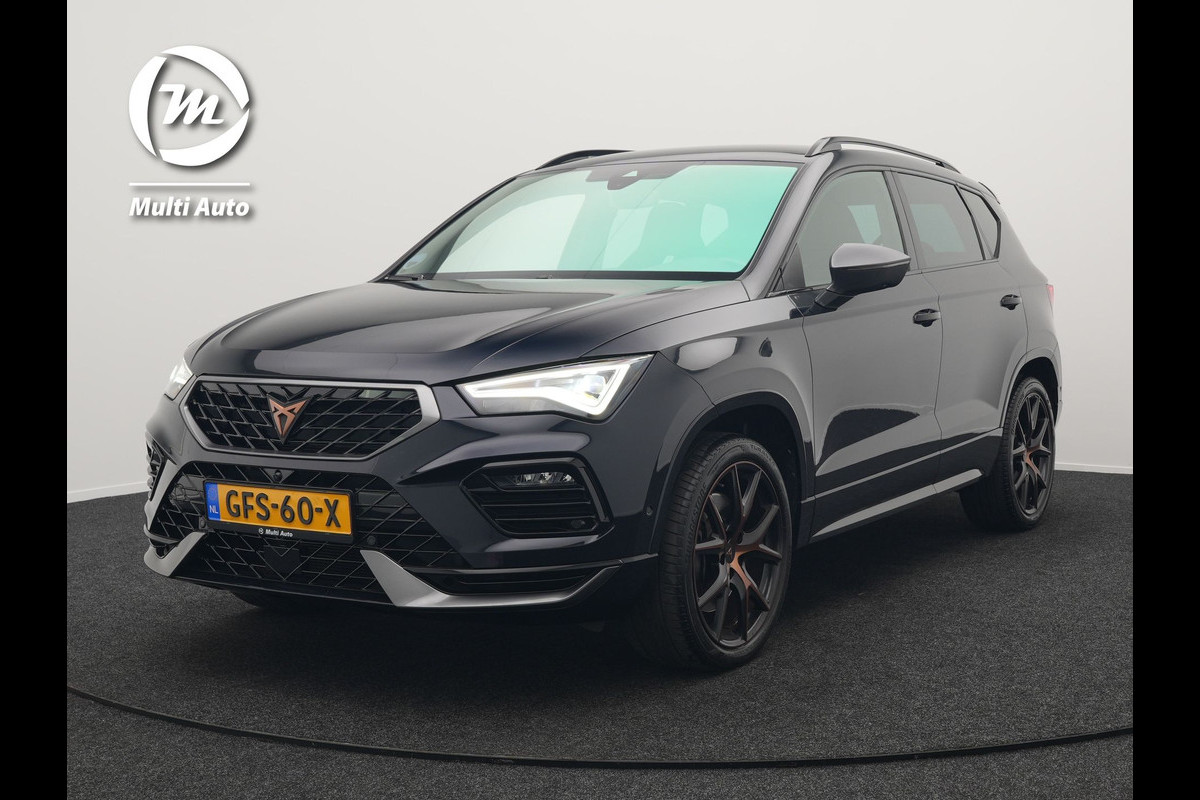 CUPRA Ateca 2.0 TSI 4DRIVE 301pk Dealer O.H | Adaptive Cruise | 360 Camera | Beats Audio | Alcantara Sportstoelen Verwarmd | Keyless | Stuur Verwarmd | Blis | Apple Carplay | Navigatie | Sfeerverlichting | DAB |