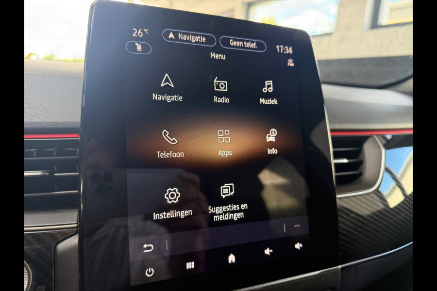 Renault Arkana 1.6 E-Tech Hybrid 145 R.S. Line | Leder/alcantara | Camera | LED | 18 inch | Sfeer | Elektr. stoelen | Carbon