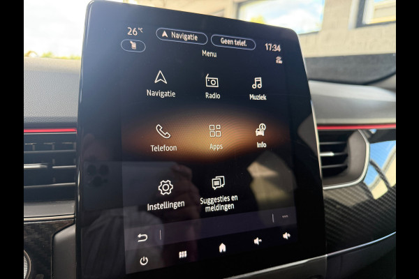 Renault Arkana 1.6 E-Tech Hybrid 145 R.S. Line | Leder/alcantara | Camera | LED | 18 inch | Sfeer | Elektr. stoelen | Carbon