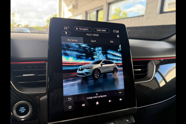 Renault Arkana 1.6 E-Tech Hybrid 145 R.S. Line | Leder/alcantara | Camera | LED | 18 inch | Sfeer | Elektr. stoelen | Carbon