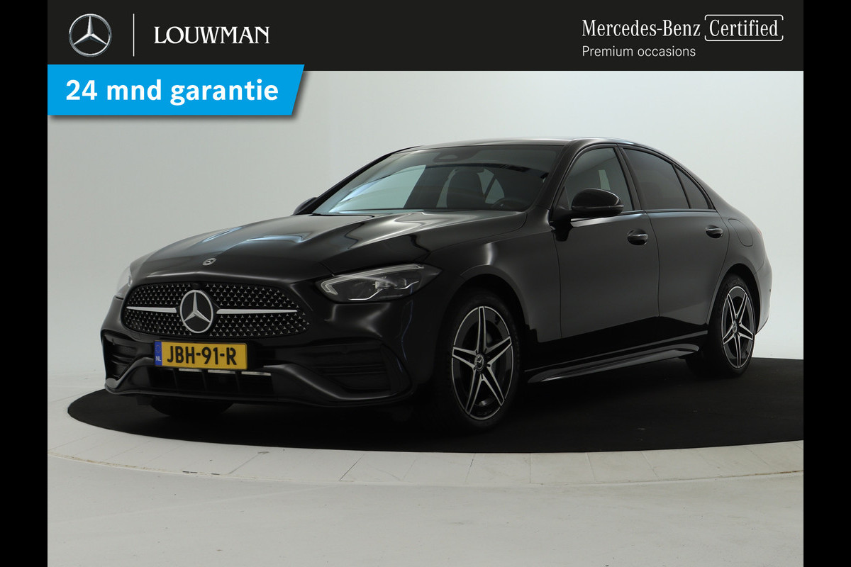 Mercedes-Benz C-Klasse 300 e AMG Line | AMG Line | Night Pakket | Led Koplampen | Stuur en Stoelverwarming | Inclusief 24 maanden MB Certified garantie voor Europa.