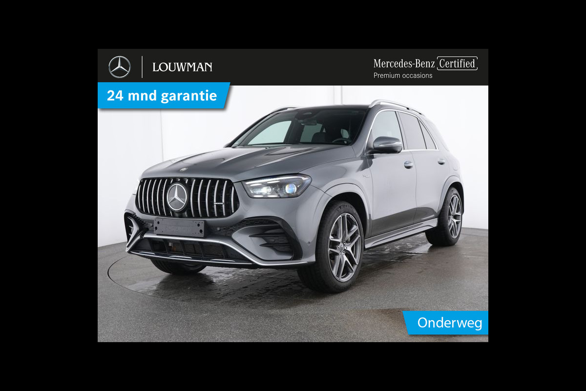 Mercedes-Benz GLE Mercedes-AMG 53 Hybrid 4MATIC+ Trekhaak | Panorama Schuif-Kanteldak | Burmester® | Distronic | Memory Voorstoelen | 360°-Camera. Inclusief 24 maanden MB Certified garantie voor Europa. Mercedes-Benz GLE Mercedes-AMG 53 Hybrid 4MATIC+ Trekhaak | Panorama Schuif-Kanteldak | Burmester® | Distronic | Memory Voorstoelen | 360°-Camera. Inclusief 24 maanden MB Certified garantie voor Europa.